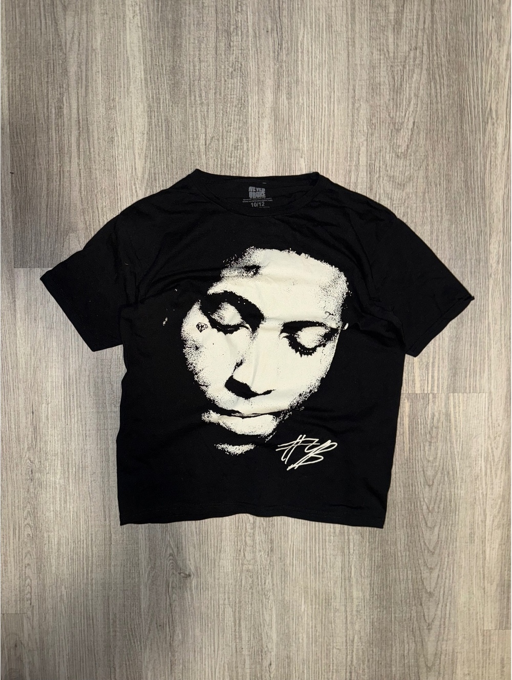 Never Broke Again Black Graphic T-Shirt Size 10/12